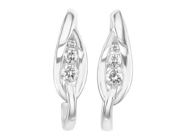 Boucles d'oreilles - Or blanc 18 cts | K-Collection Athena