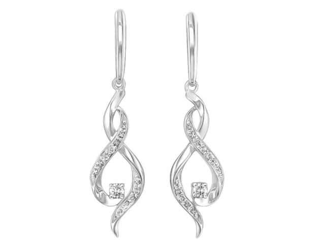 Boucles d'oreilles - Or blanc 18 cts | K-Collection Athena