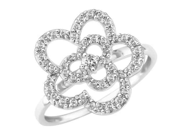 Bagues 4 - Or blanc 18 cts | K-Collection Athena