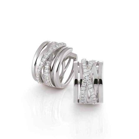 Boucles d'oreilles - Or blanc 18 cts | Al Coro