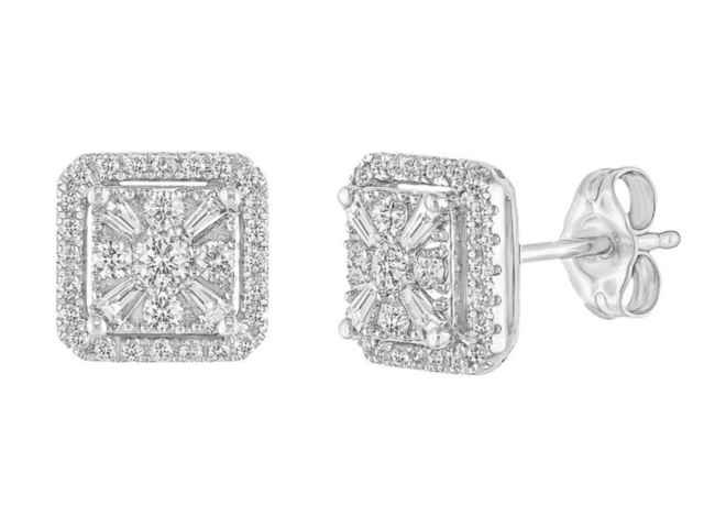 Boucles d'oreilles - Or blanc 18 cts | K-Collection