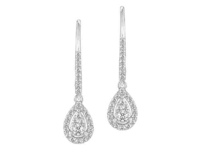 Boucles d'oreilles - Or blanc 18 cts | K-Collection