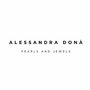 Boucles d'oreilles - perle+or blanc | Alessandra Dona